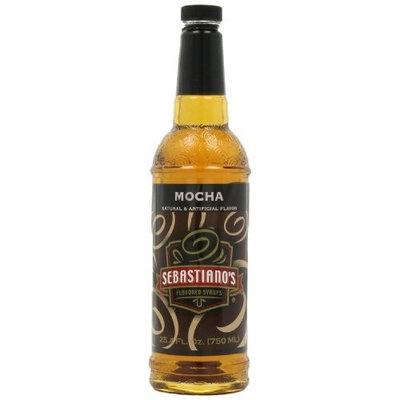 Sebastiano's Syrup, Mocha Flavored, 25.4-Ounce Bottles (Pack of 2)