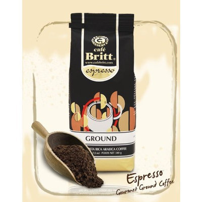 Cafe Britt Costa Rica Espresso Ground Coffee, 12 Ounce Bag