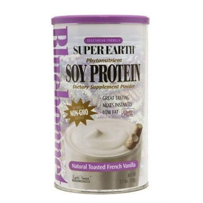 Super Earth Phytonutrient Soy Protein Powder - Natural Toasted French Vanilla Bluebonnet 1.1 lbs Powder