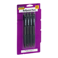 Smart Living Ballpoint Pens Black - 4 CT