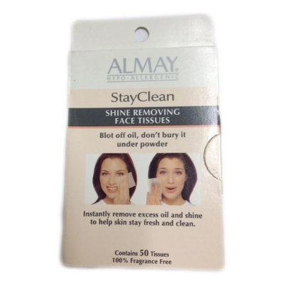 Almay Hypo-Allergenic Stay Clean Shine Removing Face Tissues Pack