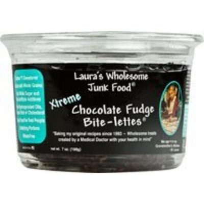 Laura's Wholesome Junk Food Bite-Lettes Xtreme Chocolate Fudge -- 7 oz