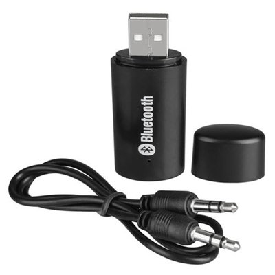 Insten INSTEN USB Bluetooth Music Receiver Adapter Universal 3.5mm Stereo Audio For iPhone 4 4S 5 MP3 Cell Phone
