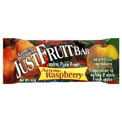 Gorge Delights JustFruit Bars, Apple Raspberry, 16-Count 1.4-Ounce Bars