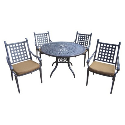 Oakland Living Corp. Rosemont 5-Piece Aluminum Patio Dining Furniture Set