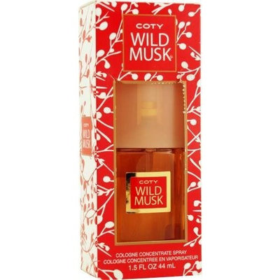 Coty Wild Musk by Coty for Women. Concentrate Cologne Spray 1.5-Ounces