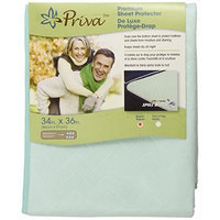 Priva Premium Absorbent 300 Washes Waterproof Sheet Protector with Ultra-Dry Surface, Mint, 34 by 36-Inch