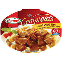 Hormel : Beef Steak Tips W/Mashed Potatoes & Gravy Compleats Microwave Bowls