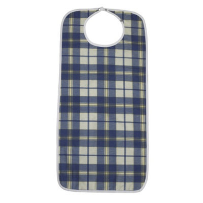 Drive Medical Drive Plaid Lifestyle Flannel Bib - Medium