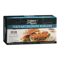 Trident Seafoods Teriyaki Salmon Burgers - 4 CT