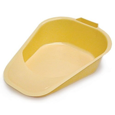 Mabis Dmi Healthcare Fracture Bed Pan, Yellow, 50-Count Pack