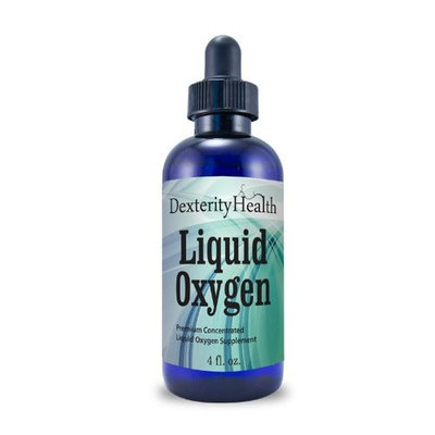 Dexterity Health Liquid Oxygen Drops, Stabilized Oxygen Drops, Premium Concentrated Liquid Oxygen Supplement, 4 Ounces