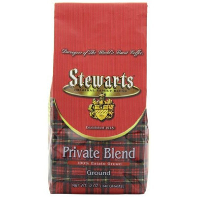 Stewarts Stewart's Coffee Private Blend Ground Bag, 12-Ounce (Pack of 3)