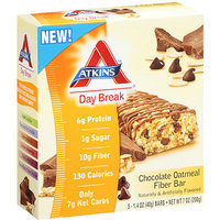 Atkins Day Break Chocolate Oatmeal Fiber Bar