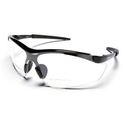 Edge Safety Glasses Grizzly H7196 Bifocal Magnifiers Black/Clear 2.5x