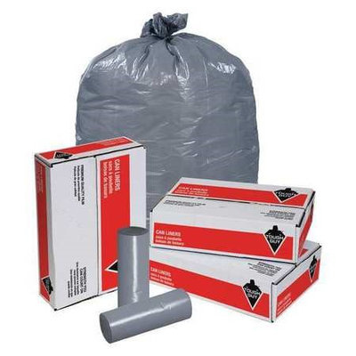 TOUGH GUY 4YPA7 Trash Bags,55 gal,1.5 mil, PK100
