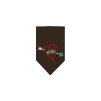 Ahi XOXO Screen Print Bandana Cocoa Large