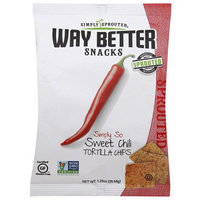 Generic Way Better Snacks Simply So Sweet Chili Tortilla Chips, 1.25 oz, (Pack of 24)