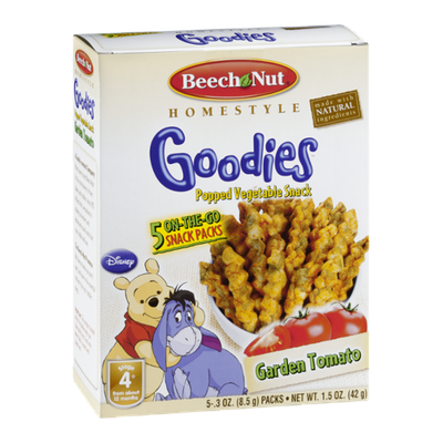 Beech-Nut® Homestyle Goodies Stage 4 Popped Vegetable Snack Garden Tomato