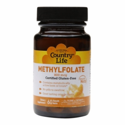 Country Life Methylfolate Orange 800 mcg - 60 Smooth Melts