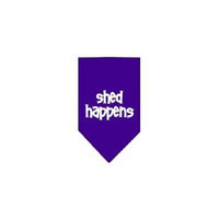 Ahi Shed Happens Screen Print Bandana Purple Small