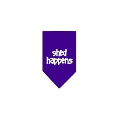 Ahi Shed Happens Screen Print Bandana Purple Small