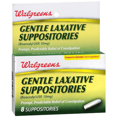 Walgreens Glycerin Gentle Lax Suppository