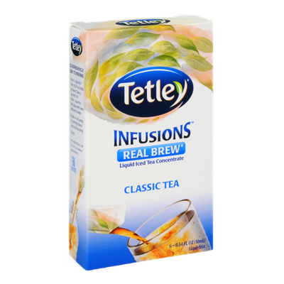 Tetley Infusions Real Brew Classic Tea Liquid Iced Tea Stix - 6 CT