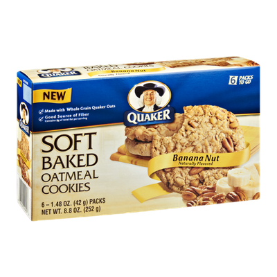 Quaker Life® Banana Nut Soft Baked Oatmeal Cookies