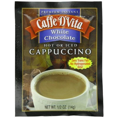 Caffe D'Vita White Chocolate Cappuccino, 0.5-Ounce Envelopes (Pack of 24)