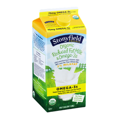 Stonyfield Organic 2% Reduced Fat Milk & Omega-3s