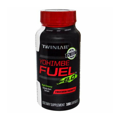 Twinlab Yohimbe Fuel 8.0 Maximum Energy 100 Caps