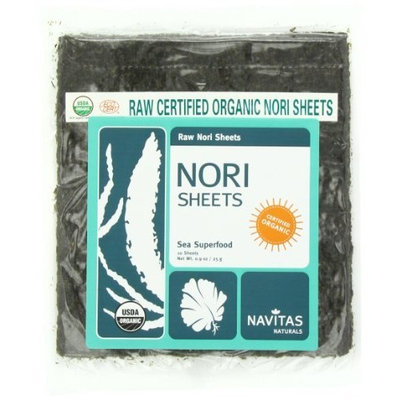 Navitas Naturals Organic Raw Nori Sheets, 10 Count, 0.9 Ounce