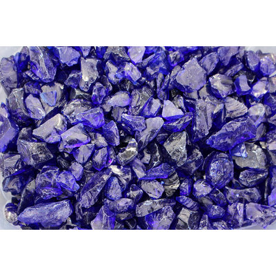 Cam Consumer Products, Inc. 25lb. Medium Cobalt Blue Landscape Fire Glass