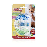 Nuby Brite Combo Pacifier, 6 to 12 Months, Colors May Vary