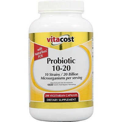 Vitacost Brand Vitacost Probiotic 10-20 -- 20 billion CFU** - 200 Vegetarian Capsules