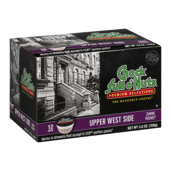 Chock full o'Nuts Coffee Upper West Side Dark Roast Single Serve Cups