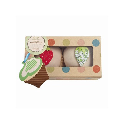 Baby Bunch Organic Cupcake Bodysuit 2 Pack 0-6 Month
