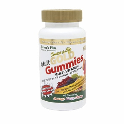 Nature's Plus Source of Life GOLD Adult Multi-Vitamin Gummies, 60 ea