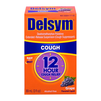 Delsym Adult 12-Hour Cough Relief Grape Cough Suppressant