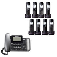 Panasonic KX-TG9582B + (6)KX-TGA950B 8 Handset Corded / Cordless (2 Li