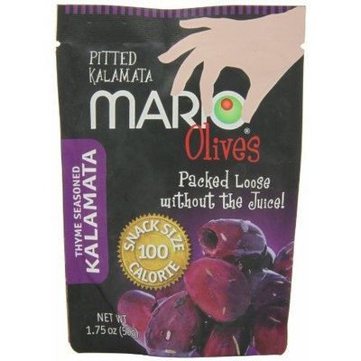 Mario Camacho Thyme Seasoned Pitted Kalamata Olives, 1.75-Ounce Packages (Pack of 10)