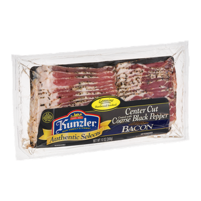 Kunzler Authentic Selects Bacon Center Cut Coarse Black Pepper