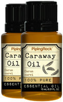 Piping Rock Caraway Essential Oil 2 Bottles x 1/2 oz (15 ml) 100% Pure Oil Therapeutic Grade