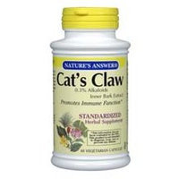 Nature's Answer Cat's Claw Inner Bark Standardized 60 Vegicaps