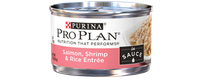 PRO PLAN® NUTRITION THAT PERFORM® Salmon, Shrimp & Rice Entree In Sauce