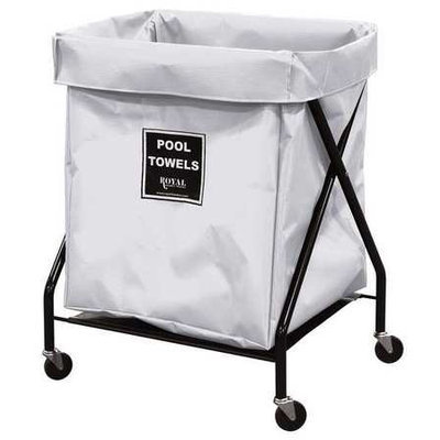 ROYAL BASKET TRUCK G08-WWX-XPA-3ONN Pool Towel X-Frame, 8 bu, white vi