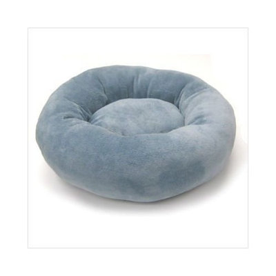 Precision Pet Donut Bed 20-Inch Dusty Blue Baby Terry
