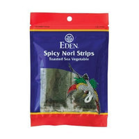Eden Spicy Toasted Nori Strips - Cultivated, 0.47-Ounce Packages (Pack of 6)