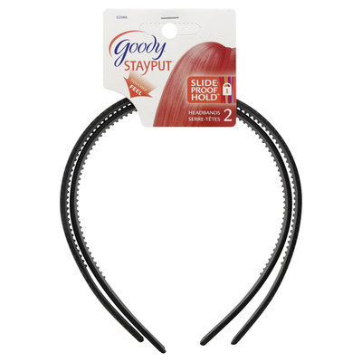 Goody Products Inc. Stay Put Headbands, 2 headbands